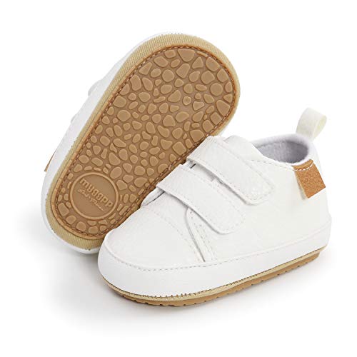 MK MATT KEELY Zapatos Bebé Niña Niños Primeros Pasos Zapatillas Antideslizantes de Cuero Suave de PU 12-18 Meses