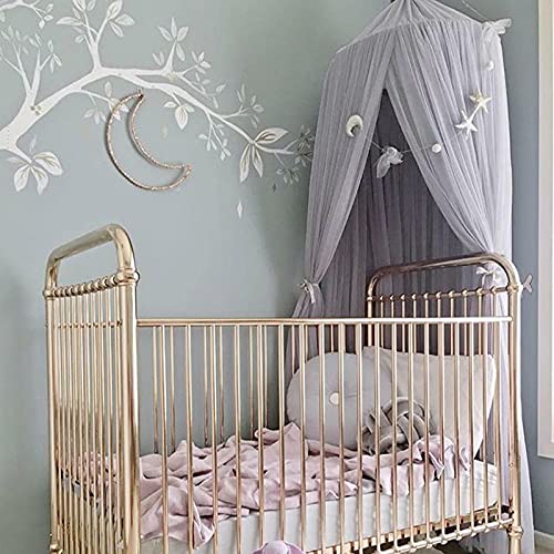 Mosquitero con estrellas gratis para colgar tienda de campaña de bebé, cama de cuna con toldo de tul para dormitorio, casa de juegos tienda de campaña para niños habitación de los niños