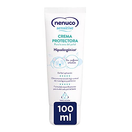 Nenuco Nenuco Sensitive Crema Protectora para la zona del pañal, Hipoalergenica y Sin Perfumes Añadidos - 100ml 30 g