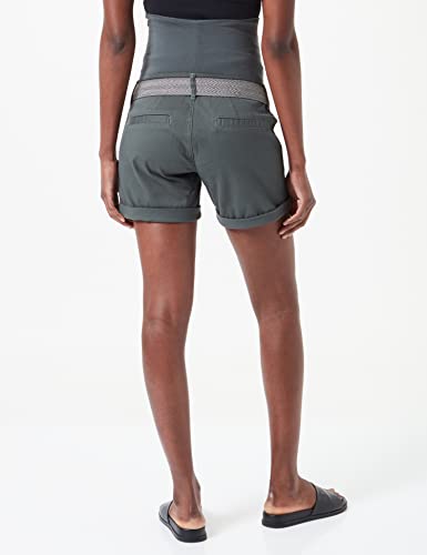 Noppies Shorts OTB Brooke Pantalones Cortos premamá, Verde (Urban Chic P282), 34 (Talla del Fabricante: XX-Small) para Mujer