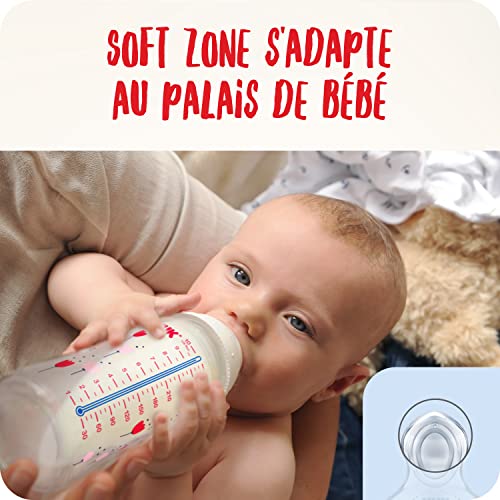 Nuk Set de Biberons First Choice+ Control de Temperatura Tetina de Silicona Válvula Anticólicos Sin BPA 2x150ml + 2x300ml 0-6 meses 4 Unidades