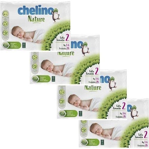 Pack ahorro Pañales T2 3-6 kg Chelino Nature 112 Uds