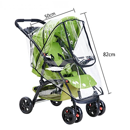 Paraguas para silla de paseo, Fontee Baby Burbuja de Lluvia Protector Cubierta contra Lluvia y Viento Impermeable para Silla de Paseo de Bebé y Carrito