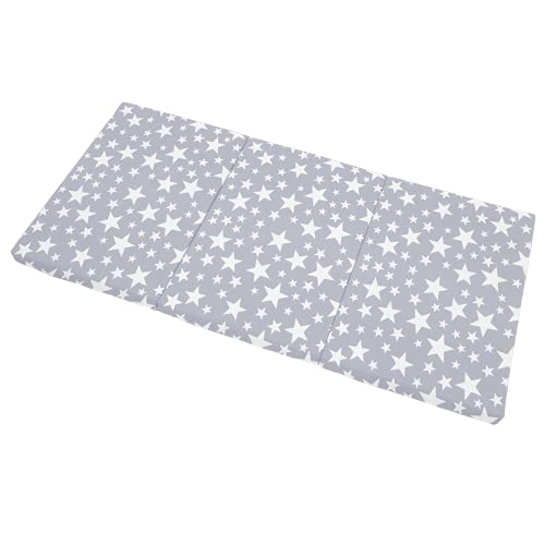 Pícaro´s - Colchón plegable para cuna de 120x60 Modelo GREY STAR