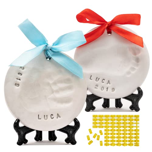 PITI COT - Kit Huellas Bebé | Set para Huella de Pie e Manos del bebe | Regalos Originales para Bebès Recien Nacidos Bautizo Niño Niña | Decoracion Habitacion | Decoración Navideña | Regalos Navidad