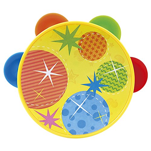 PlayGo - Set de 5 instrumentos jazz: guitarra, trompeta, maracas y 2 panderetas (ColorBaby 44263)