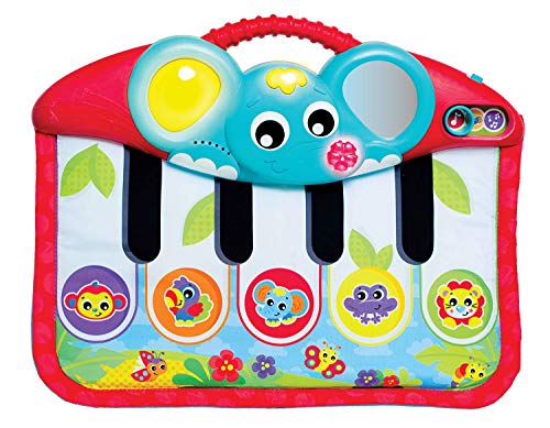 Playgro Piano Versátil Para Usar Con Las Manos O Los Pies, Fácil De Fijar Al Cochecito O A La Cuna De Bebé, Multicolor