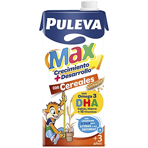 Puleva Leche de Crecimiento y Desarrollo con Cereales, 6 x 1L