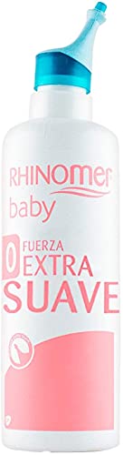 Rhinomer Baby Pack, Spray Nasal 100% Agua de Mar de Origen Natural, Fuerza Extra Suave para Bebés, Aspirador Nasal y Recambios Blandos Desechables con Filtro Absorbente, 20 unidades