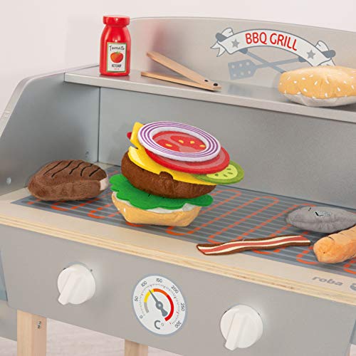 roba, MDF (Lacquered), Barbacoa BBQ con Accesorios, 1 Stück (1er Pack)