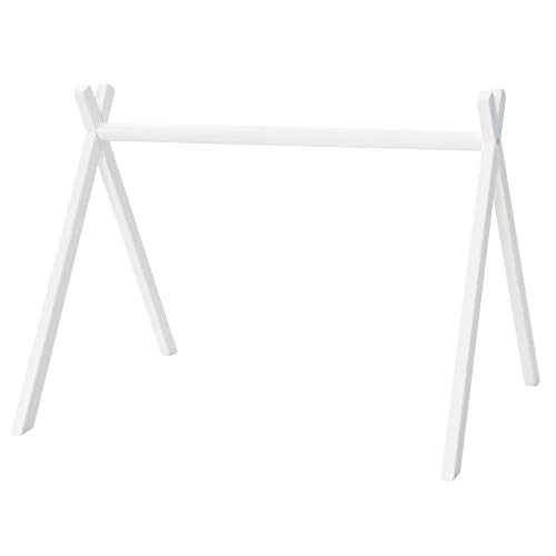 roba Tracción de juego, entrenador de juegos y agarre para bebés Montessori, BabyGym blanco, juego y gimnasio Montesori Babygym, color blanco, lacado, arco de juego universal de madera