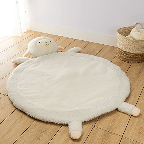 RUGUIES- Alfombra Bebé Acolchada- Manta Juegos Bebé- Suelo Bebés Acolchado-Tapete Suave para Gatear y Siesta-Alfombrilla Infantil Peluche-Regalo Nacimiento- Baby Shower niño niña- Talla XL.