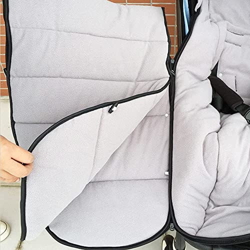 Saco de abrigo impermeable para cochecito compatible con Cybex Priam & Mios Buggys, universal de invierno, accesorio para cochecito de bebé, color negro