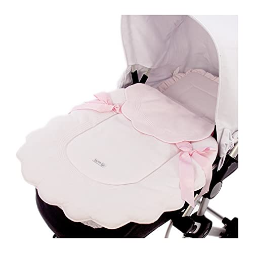 Saco para Capazo Rosy Fuentes - Saco para Bebé Universal - Saco tres usos - Funda para capazo de bebé-0-rosa