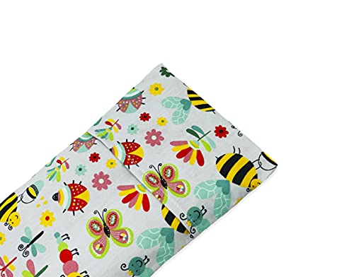 Saco térmico anticólicos/bebés (23cm x 14cm) con funda lavable para calor/frio (Abejas)