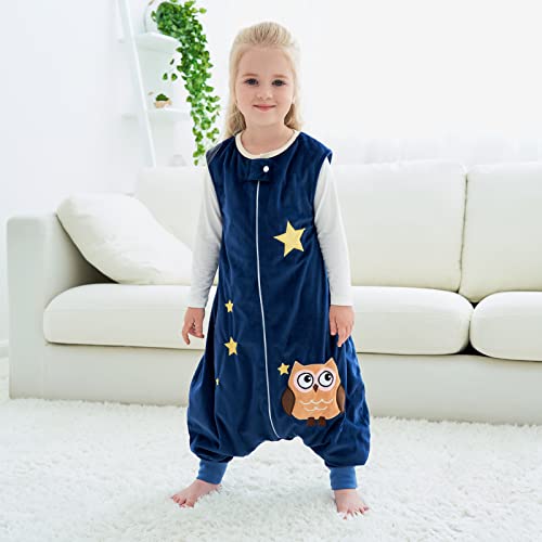 Sacos De Dormir Para Bebé 1.5 Tog SúPer Suave Y CáLido Saco Las Temporadas Dormir Bebe Todas Para NiñO NiñA 1-6 Jahre PatróN De Animales De Dibujos Animados