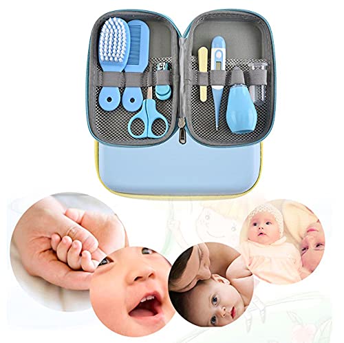 Set Para Cuidado Del Bebé, RoseFlower 8 piezas kit Aseo Bebé Recien Nacido Higiene - Bebé Kit de Cuidado de Salud Seguro Infantil Enfermera Diaria Herramienta para el Uso Diario, Regalos para Bebes