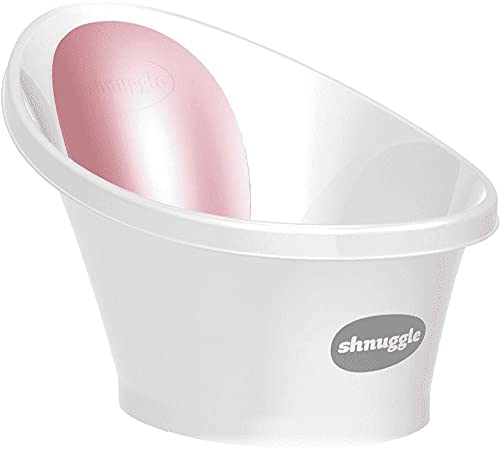 Shnuggle Bañera Blanca Respaldo Rosa Francés Estrella - Bañeras y asientos de baño, unisex