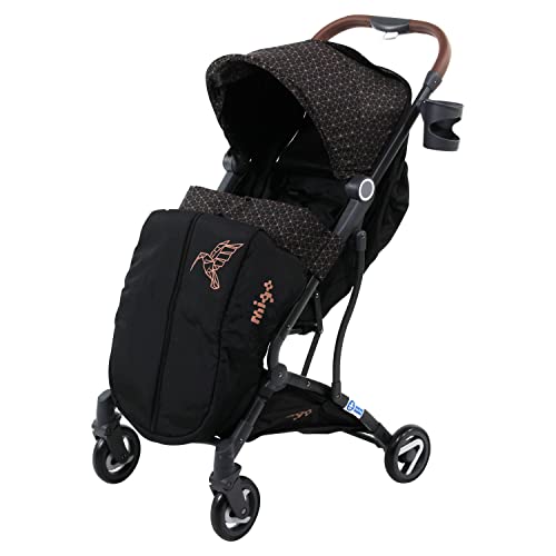 Silla de paseo ZOE ligera y compacta - Plegable con una Mano + Funda para la lluvia, cubrepiernas y bolsa de transporte (zoe gold)