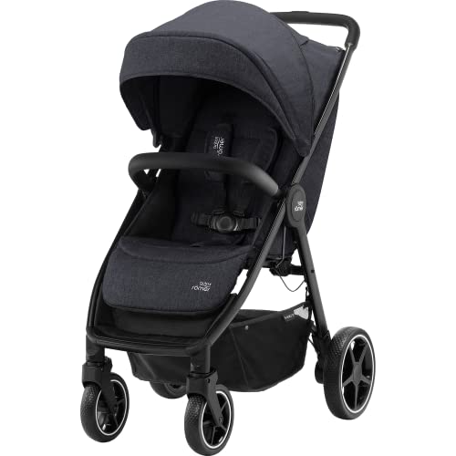 Silla paseo BRITAX RÖMER B-AGILE R 2022 con plastico de lluvia y portavasos - BLACK SHADOW