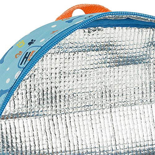 SKPAT - Mochila Infantil Niño o Niña Pequeña - Mochila Preescolar de Animal para Bebe Guardería o Colegio con Asas Ajustables y Forro Isotérmico - Ideal para Niños y Niñas de 2 a 6 Años 13, Color Azul