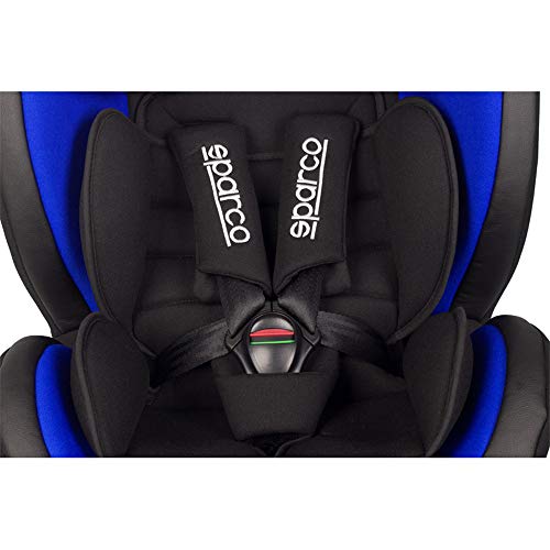 Sparco GR Silla de Coche Giratorio SK600I (Isofix) 0 hasta 36 kg, 0 hasta 12 años (E8-R44), Azul