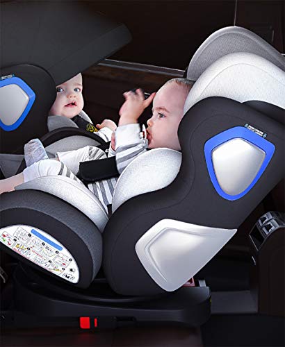 Star Ibaby Travel 2.0 Silla de Coche Grupo 0 1 2 3 Isofix - Rotación 360º - SPS Plus - Máxima Reclinación a Contramarcha