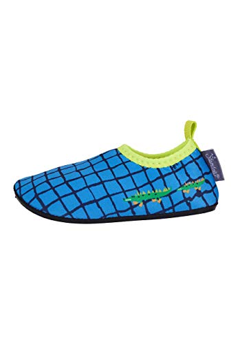 Sterntaler Aqua-Schuh Krokodil, Zapato acuático Bebé-Niños, Azul, 22 EU