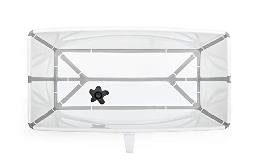 STOKKE® Flexi Bath® - Bañera de bebé plegable para ducha │ Piscina portátil con base antideslizante para niños de 0 a 4 años - Color: Blanco