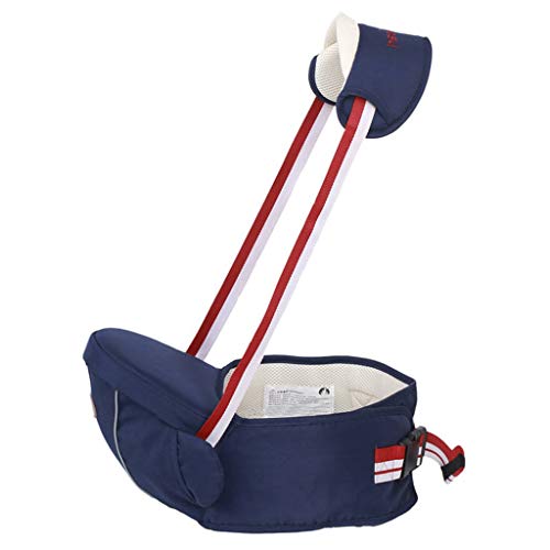 TMY 0-3 años Portabebé Cintura Taburete Multifunción Asiento Cadera Cinturón de Seguridad Ajustable Toddler Kids Infant Sling Newborns (Color : Blue)