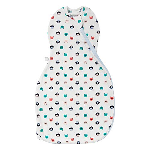 Tommee Tippee Bolsa de Dormir para bebé, la Original Grobag Easy Swaddle, Tela Suave Rica en algodón, 0-3m, Gato y ratón