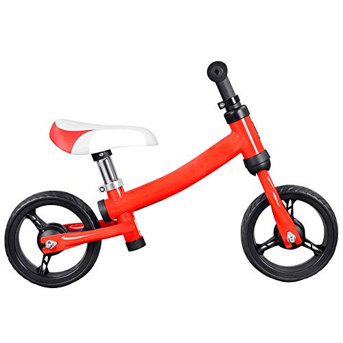 TONGSH Bicicleta de Equilibrio para niños para niños y niñas de 1 a 3 años de Edad, Bicicleta de Empuje para niños pequeños de 8 Pulgadas para Jinete temprano, Bicicleta para niños (Color : Orange)