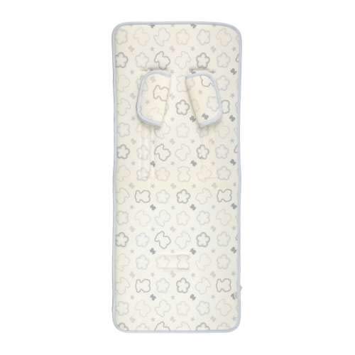 TOUS BABY - Funda cochecito paseo universal para tu Bebé. Estampado flores y osos. Color Celeste.