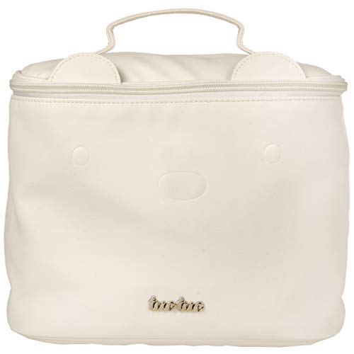 Tuc Tuc Brioche - Neceser redondo de polipiel, color beige