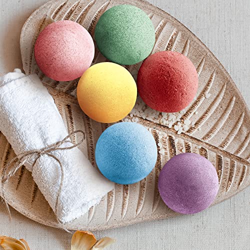 Un Air d'Antan Bombas Baño (Pack de 6) - Bomba de Baño con Aroma Natural que No Mancha - Baño de Espuma Hecho a Mano con Aceite de Aguacate para Piel Seca en Caja para Regalo Mujer y Hombre