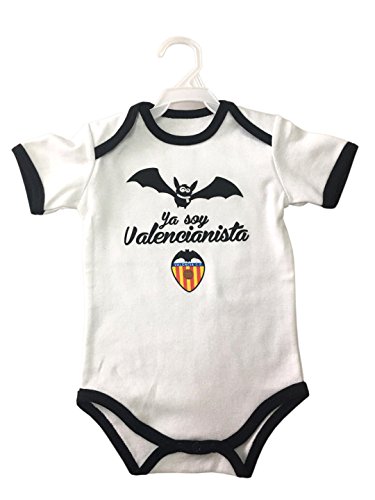 Valencia CF Body Blanco Murcielago VCF 9M Ropa Interior, Unisex bebé