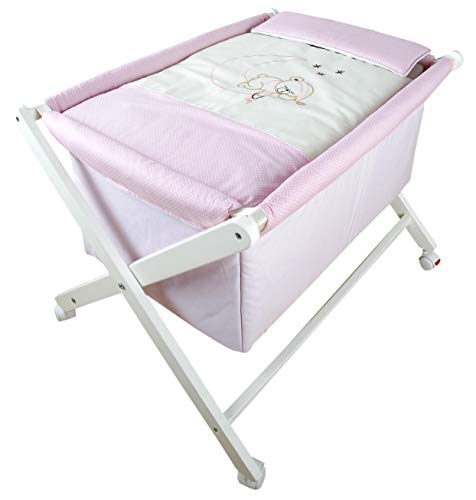 Vestidura Minicuna Oso Luna - MODIN - (ROSA)