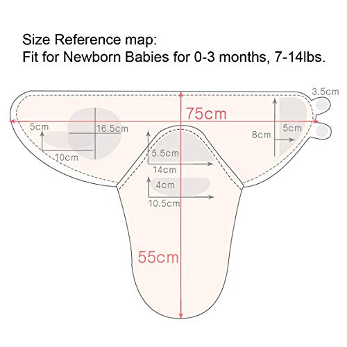 Vicloon Swaddle Mantas Bebé, 2pcs Swaddle Blanket AlgodóN Para Bebes Saco-s De Dormir Bebé Envoltura Swaddle Wrap 100% AlgodóN, Wrap Manta de Arrullo Cobija para Bebe Recien Nacidos 0-3 Meses (Rosado)