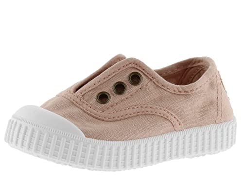 victoria Plano VICTORIA Tenis 1915 Inglesa Lona Tintada ALGODÓN TEÑIDO, ECOLÓGICO Y 30% Reciclado con ELÁSTICO Central SIN Cordones 106627-KIDS para Unisex-niños Ballet 19