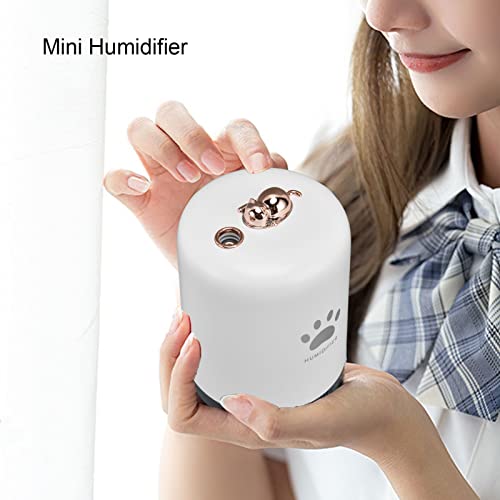 Voluxe Mini Humidificador, Humidificador de Escritorio Capacidad de 300 Ml 8 Horas de Pulverización Control Fácil para el Hogar para la Oficina para el Automóvil