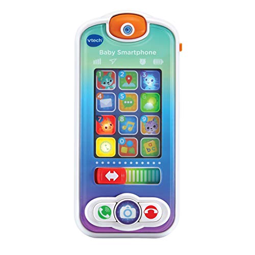 VTech - Baby Smartphone, teléfono Interactivo para bebés +12 Meses, Dos Pantallas táctiles, Diferentes apps de Juguete para interactuar simulando a los Mayores, Multicolor, versión ESP