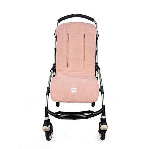 Walking Mum Colchoneta Para Silla De Paseo I Love Vichy. Forro Para Silla, Anti-sudoración Para El Verano. Uso Universal Y Compatible Con La Mayoría De Los Cochecitos. Color Rosa.