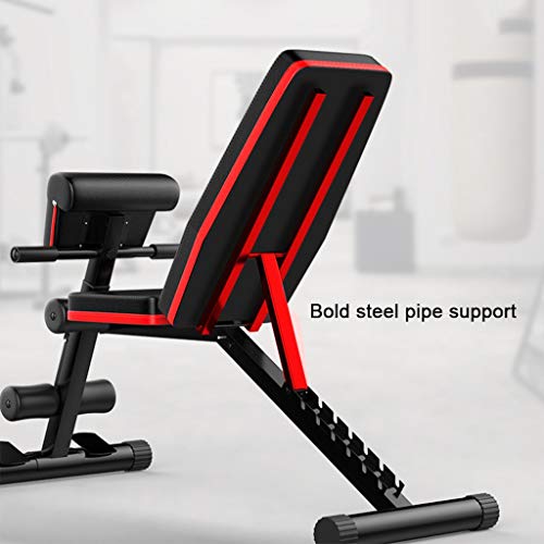 Weight? Bench ?Adjustable? Heavy? Duty Foldable Sit Up Bench for Home Training Decline Bench Abdominal Exercise Equipment with Exercise Rope