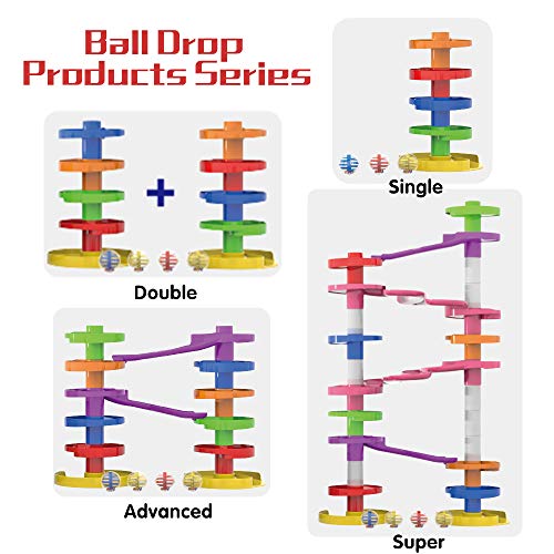 WEofferwhatYOUwant Juguete para niños Ball Drop de una Sola Bola: Juguete en Forma de tobogán en Espiral Apto para niños a Partir de los 9 Meses.