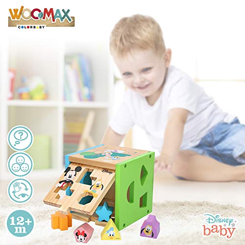 WOOMAX-DISNEY CUBO FORMAS MADERA 15 CM