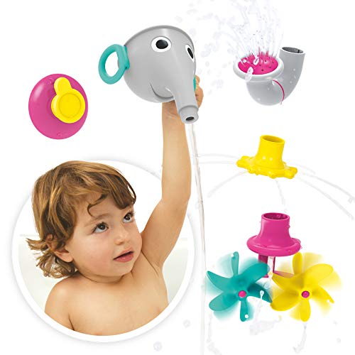 Yookidoo - FunEleFun Llena y rocía Gris; Juguete bañera; Juguete Agua para el baño; niños y bebés Entre 1 y 6 años