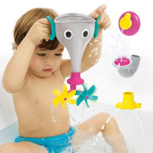 Yookidoo - FunEleFun Llena y rocía Gris; Juguete bañera; Juguete Agua para el baño; niños y bebés Entre 1 y 6 años