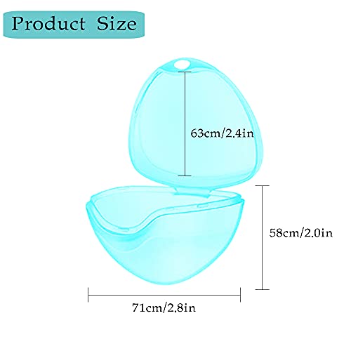 10 Piezas Porta Chupetes,Portachupete Bebe,Caja De Chupete,Caja Guardar Chupetes,Caja de Chupete Infantil para Bebé Caja de Almacenamiento Portátil(Azul)