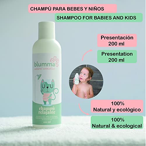 200 ml - Champu natural y ecológico para niños y bebés. aceite de albaricoque, aceite de calendula y manzanilla - Hidratación para el cabello