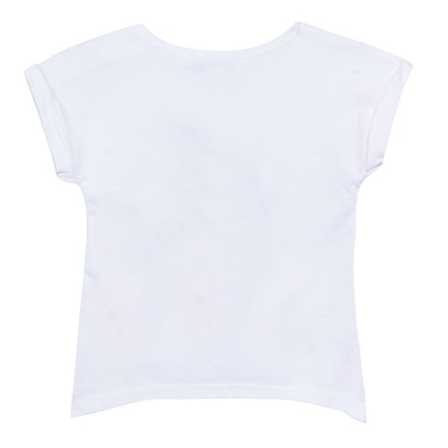 3 Pommes Rosa Mexica, Camiseta Manga Corta para Bebé-Niñas, Blanco (Blanc (Blanc)), 3-6 Meses